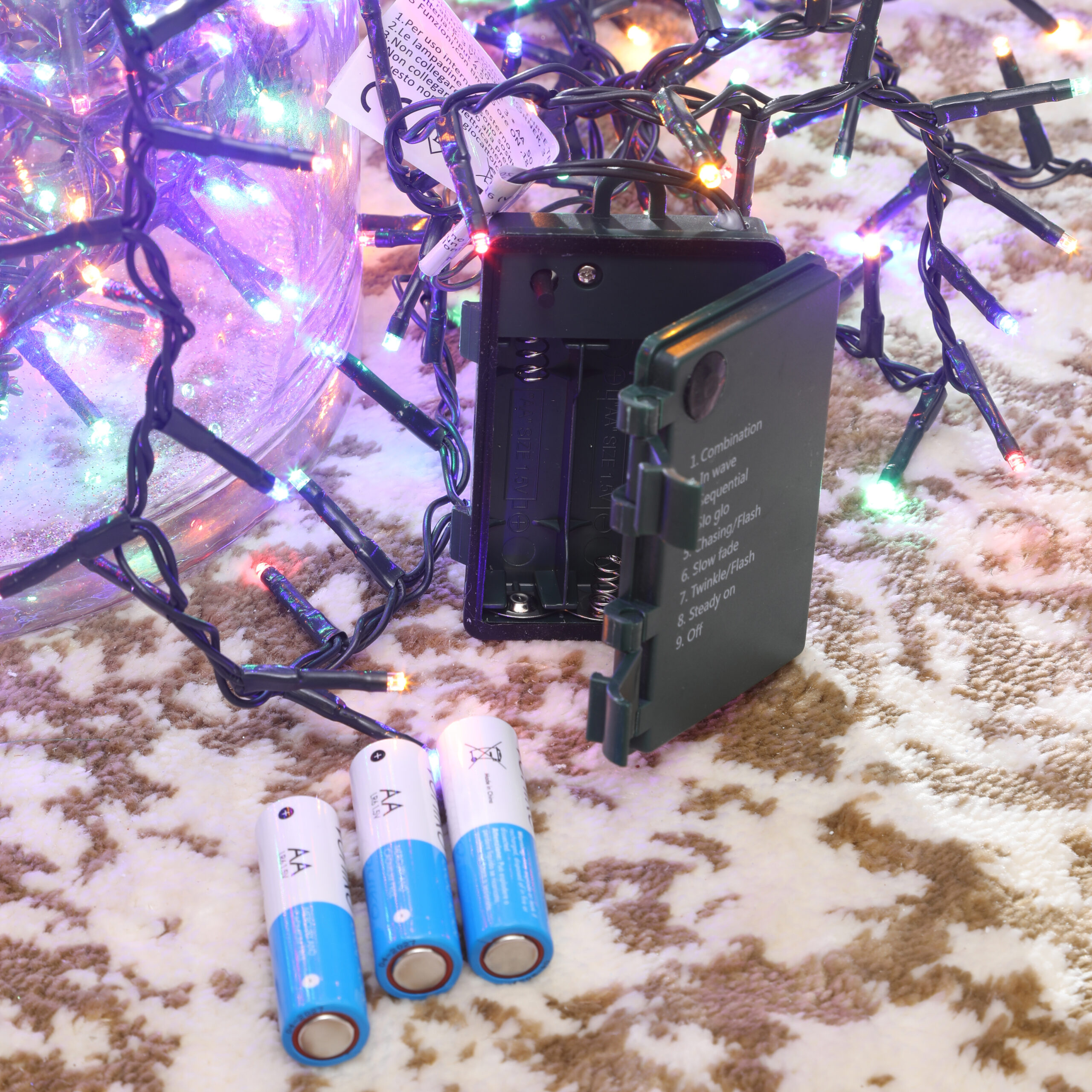 Luci Natale a batteria 40 LED lunga durata Multicolor